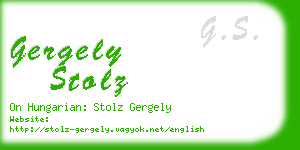 gergely stolz business card